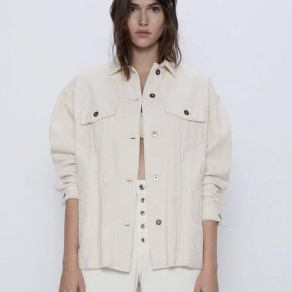 Zara Women’s Corduroy Button-up Jacket - Size L